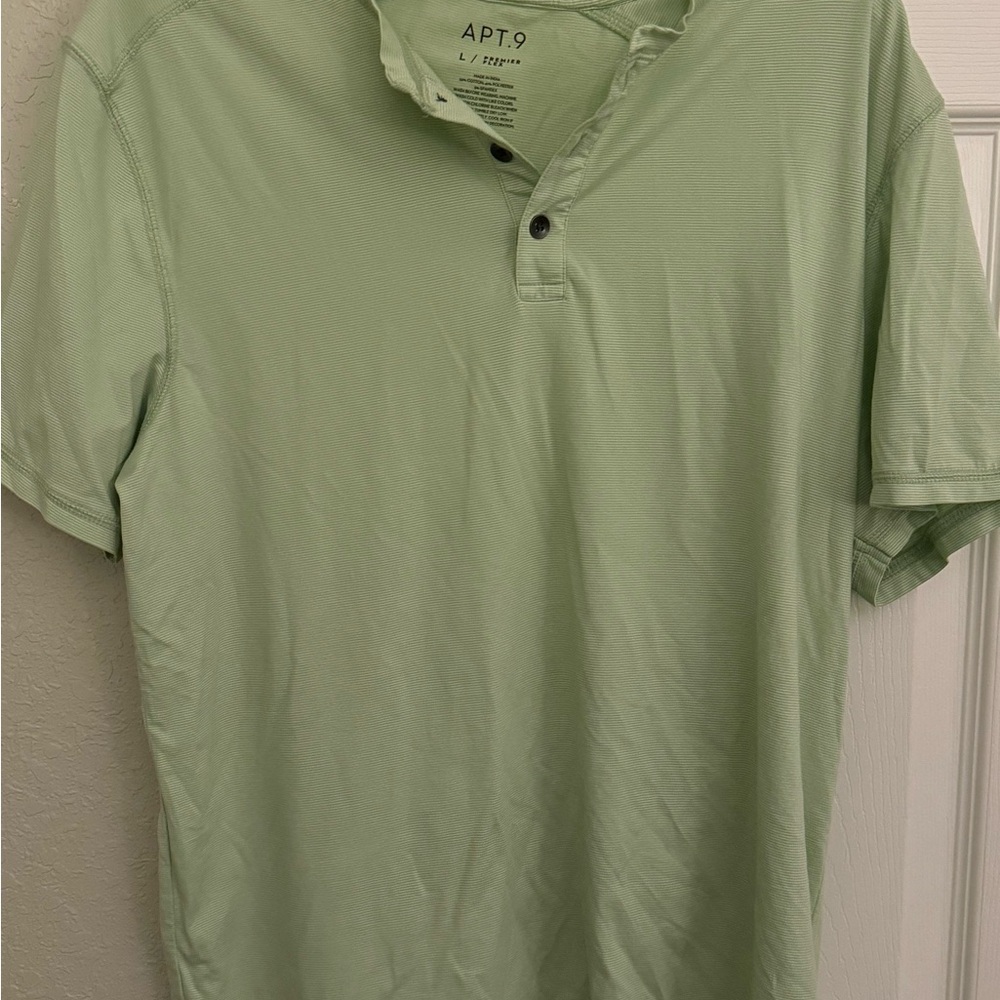 Green Henley T- Shirt